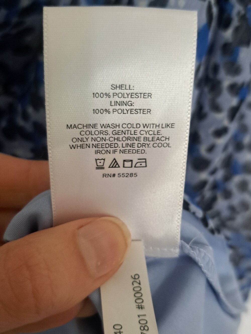 Express Blue Blouse - Picture 4 of 4